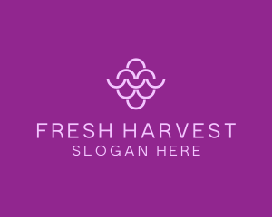 Wine Grapes Fruit logo