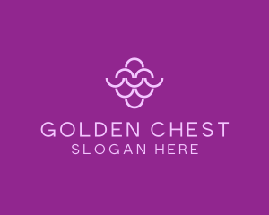 Wine Grapes Fruit logo design