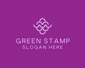 Wine Grapes Fruit logo design