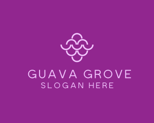 Wine Grapes Fruit logo design