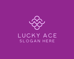 Wine Grapes Fruit logo design