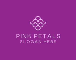 Wine Grapes Fruit logo design