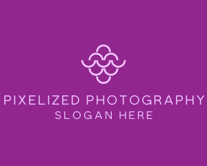 Wine Grapes Fruit logo design