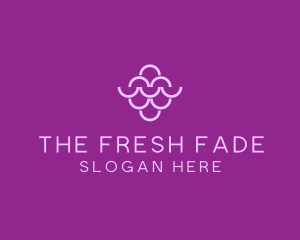 Wine Grapes Fruit logo design