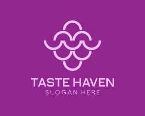 Wine Grapes Fruit logo