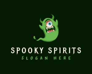 Spooky Eye Monster logo design