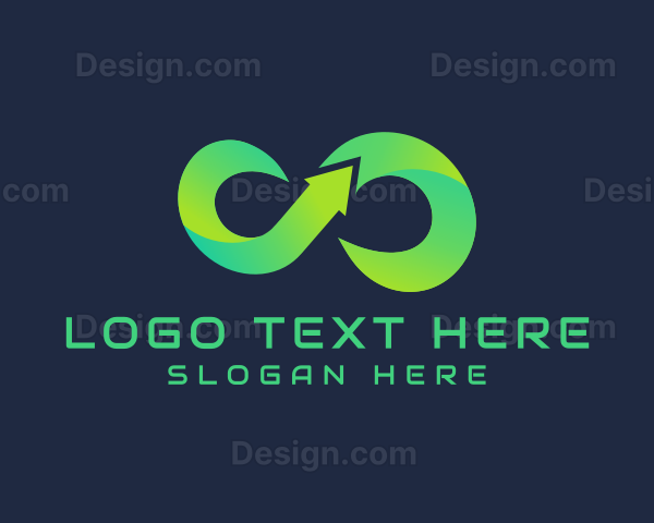 Gradient Arrow Infinity Logo