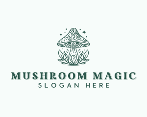 Organic Mushroom Garden logo design