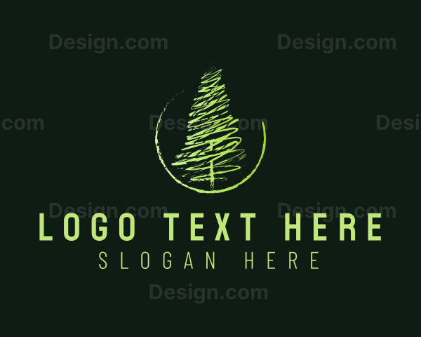 Pine Tree Painting Logo