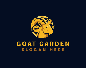 Ram Goat Horn logo design