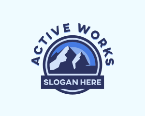 Outdoor Mountain Summit  logo design