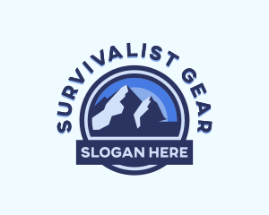 Outdoor Mountain Summit  logo design