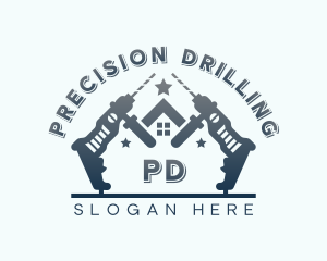 Drill Repairman Renovation logo design