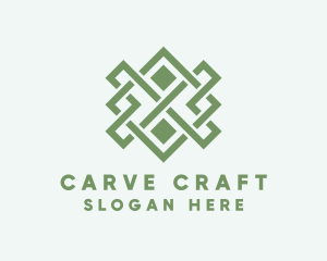 Handwoven Craft Textile logo design