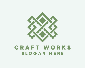 Handwoven Craft Textile logo design