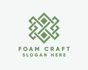 Handwoven Craft Textile logo design