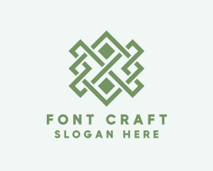 Handwoven Craft Textile logo design