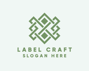 Handwoven Craft Textile logo design