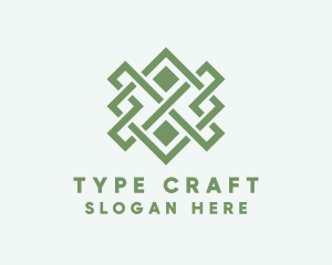 Handwoven Craft Textile logo design