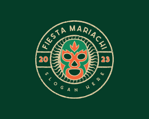 Luchador Cultural Mask logo design