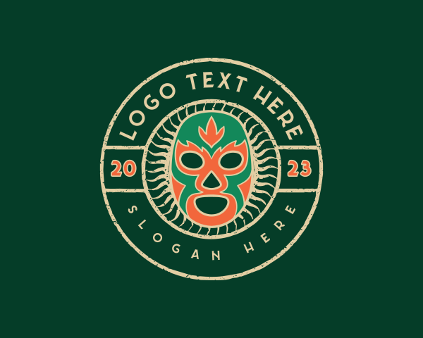 Luchador logo example 4