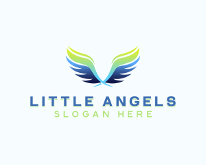 Foundation Wings Angel logo design