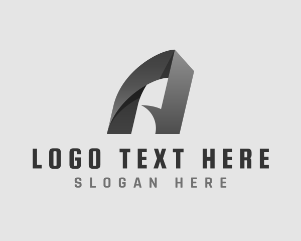 Origami Startup Letter A logo