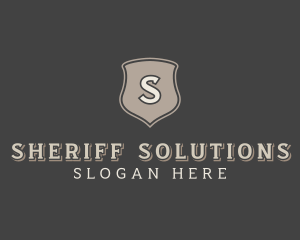 Sheriff Security Shield  logo design