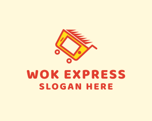 Express Mobile Cart logo design