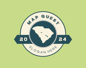 South Carolina Country Map logo design