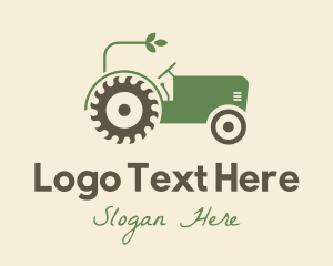 Agriculture Plant Tractor logo