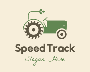 Agriculture Plant Tractor logo