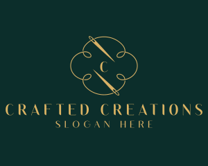 Knitter Weaver Thread logo design