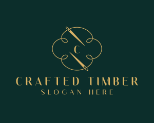 Knitter Weaver Thread logo design