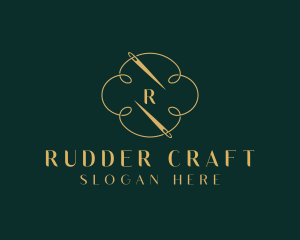 Knitter Weaver Thread logo design