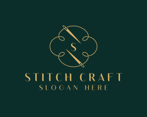 Knitter Weaver Thread logo design