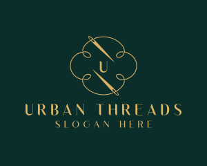 Knitter Weaver Thread logo design