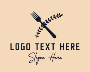 Vegan Restaurant Business Logo