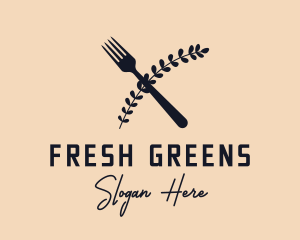 Vegan Restaurant Business logo design