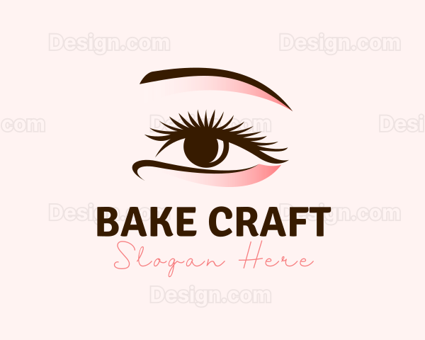 Beautiful Eye Makeup Lashes Logo