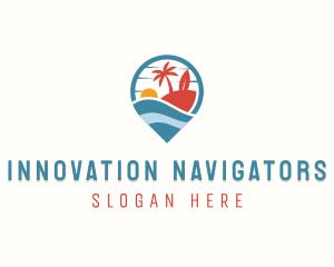 Tropical Summer Destination logo design