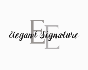 Elegant Premium Cursive Branding logo design