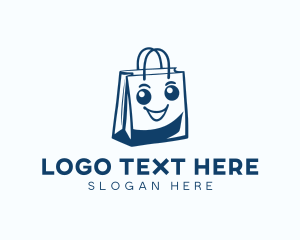 Ecommerce Shopping Smiley logo