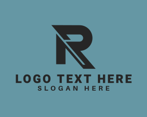 Modern Business Letter R logo