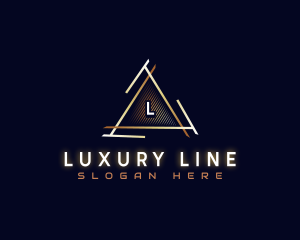 Luxury Triangle Bank logo design