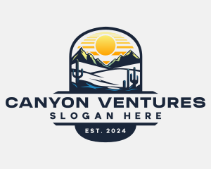 Western Desert Mountain logo design