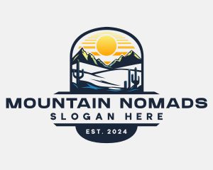 Western Desert Mountain logo design