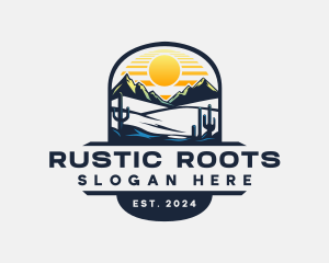 Western Desert Mountain logo design