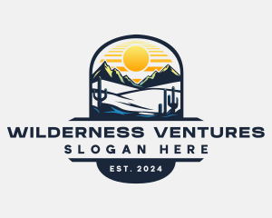 Western Desert Mountain logo design