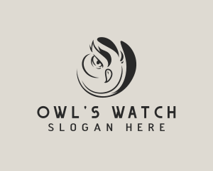 Owl Bird Animal logo design